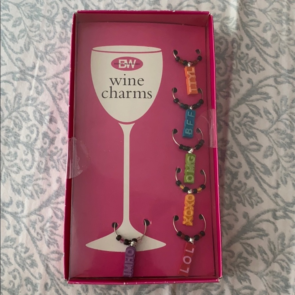 Wine charms
Boston Warehouse
Contains six